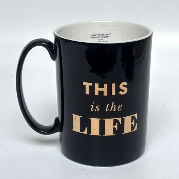 Kate Spade New York x Lenox “Simply Sparkling” Mug – “This Is The Life” 12oz NWT - Picture 3 of 8